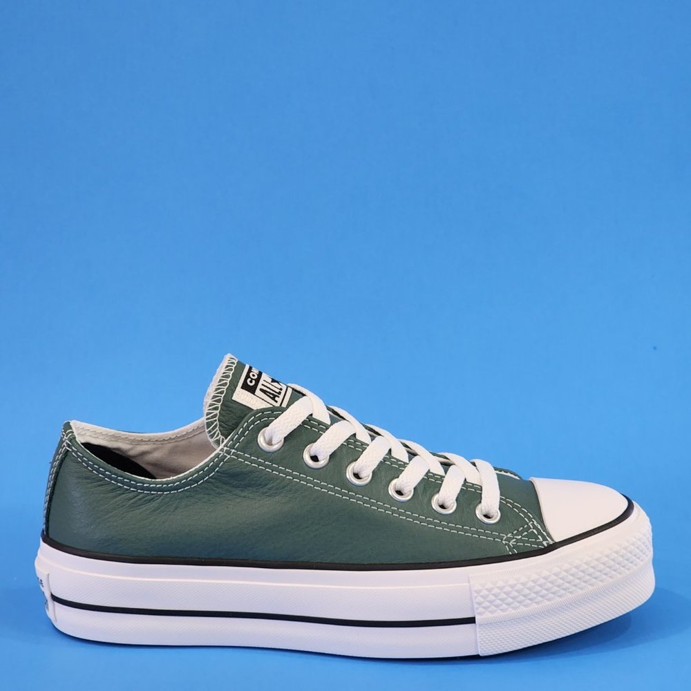 Converse CTAS Ox Lift Forest Pine/White/Black Women's Platform Sneakers A06181C - Picture 2 of 6